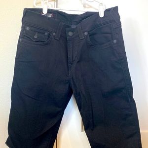 True Religion Ricky Relaxed Straight Denim Shorts